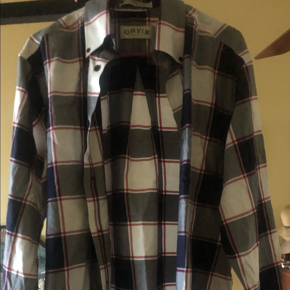 Euc Orvis plaid shirt
